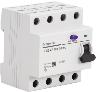 Derko 4 Kutuplu Elektronik Kaçak Akım Koruma Rölesi